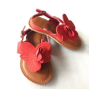 GAP Leather Flower Sandals